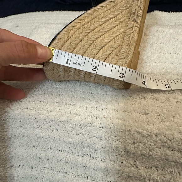 Burberry Black and Tan Plaid Wedge Sandals - Picture 12 of 12